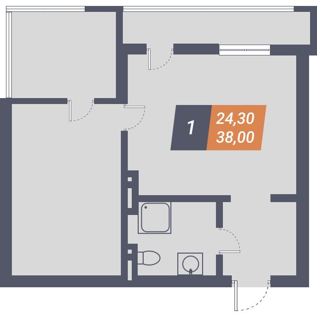 Планировка 70 квартиры